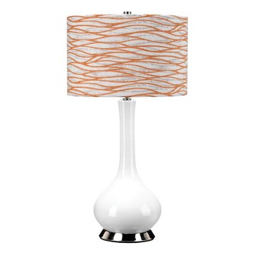 Elstead - Stolní lampa MILO 1xE27/60W/230V bílá/oranžová
